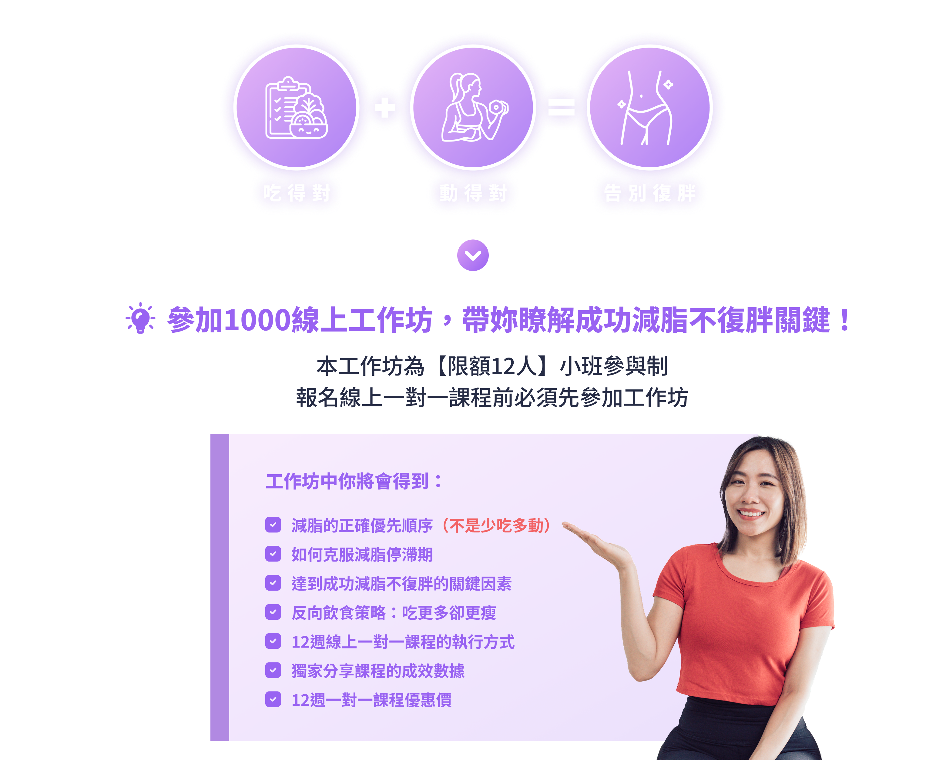 本工作坊為【限額12人】小班參與制 報名線上一對一課程前必須先參加工作坊
